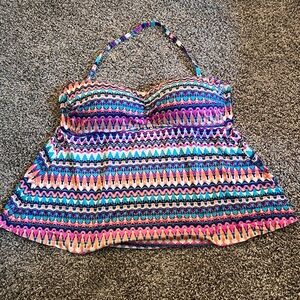 Women’s Plus Size Tankini Swim Top - Size 2x
